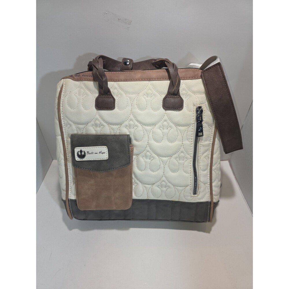 Heroes & Villains Star Wars Rebel Alliance Quilted Backpack Cream Tan Grey